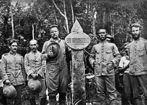 Theodore Roosevelt, Candido Rondon of Brazil at the end of their journey down the river of Doubt