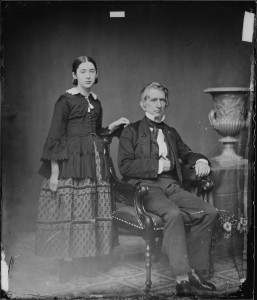 Fanny Seward with her father William Seward, United States Secretary of State