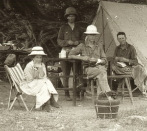 Yvette and Roy in camp at Fuchow in 1916