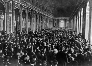 Signing the Treaty of Versailles Septemver 1918