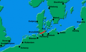 The Kiel Canal in Germany