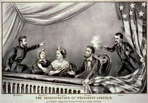 Magazine illustration of the assassination of President Abahaham Lincoln