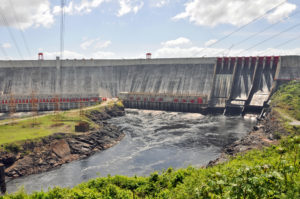 El Guri Dam and Simon Bolivar electrical generating station.